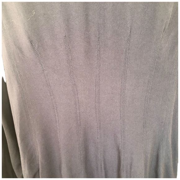 Soft Surroundings Long Line Button Down Assymetrical Flowy Tunic Shirt Dress M - Picture 11 of 16